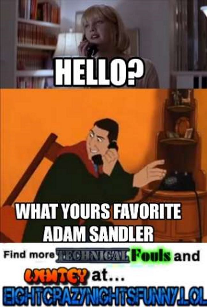 Casey Becker from the scream franchise answers a phone and says 'Hello?', on the other line is Davey Stone asking her what her favourite Asam Sandler movie is